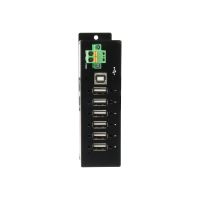 Exsys EX-1596HMVS - Hub - 6 x USB 2.0 - an DIN-Schiene