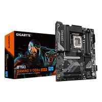 Gigabyte B760 GAMING X DDR4 GEN5 Mainboard – Unterstützt Intel Core Prozessoren der 14. Generation, 8+1+1 Phasen VRM, bis zu 5333 MHz DDR4 (OC), 3xPCIe 4.0 M.2, 2.5GbE LAN, USB 3.2 Gen 2, Intel, LGA 1700, Intel® Celeron®, Intel Core i3 12th Gen, Intel Cor