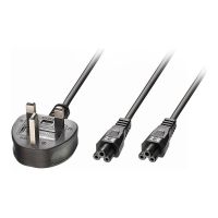 Lindy Netz-Splitter - IEC 60320 C5 zu BS 1363A (S)