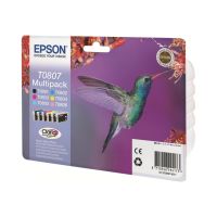 Epson T0807 Multipack - 6er-Pack - 44.4 ml - Schwarz, Gelb, Cyan, Magenta, hellmagentafarben, hell Cyan