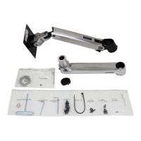 Ergotron LX - Montagekomponente (Gelenkarm, Stangenring, Verlängerung) - Konstante Krafttechnologie - für LCD-Display - poliertes Aluminium mit schwarzen Akzenten - Bildschirmgröße: bis zu 101,6 cm (bis zu 40 Zoll)