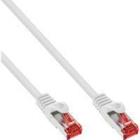 InLine Patchkabel - S/FTP (PiMf) - Cat.6 - 250MHz - PVC - Kupfer - weiß - 1m