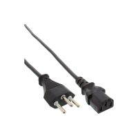 InLine Netzkabel - Netzstecker Schweiz auf Kaltgerätestecker C13 - 1,8m