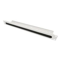 Intellinet 19" Cable Entry Panel with Cable Tray 2-Pack, 2-Piece Set, 1U, with Brush Insert, Grey - Rack-Kabeleingangselement - Grau, RAL 7035 - 1U - 48.3 cm (19")