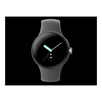 Google Pixel Watch - 41 mm - Silber poliert - intelligente Uhr mit Active Armband