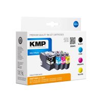 KMP MULTIPACK B58VX - 4er-Pack - Hohe Ergiebigkeit - Schwarz, Gelb, Cyan, Magenta - kompatibel - Tintenpatrone (Alternative zu: Brother LC3219XLBK, Brother LC3219XLC, Brother LC3219XLM, Brother LC3219XLY)