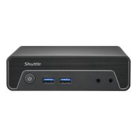 Shuttle Nano PC NE10N, Intel N 100, 1x HDMI, 1x DP, 6x USB, 1x LAN, VESA, lüfterlos, 24/7 Dauerbetrieb, 0,6L Größe PC, Mini-PC Barebone, Intel SoC, DDR4-SDRAM, PCI Express, SATA, 65 W