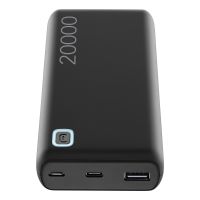 Cellularline Power Bank ESSENCE 20000, 20000 mAh, Lithium Polymer (LiPo), 12 W, Schwarz
