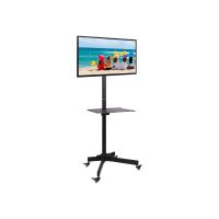Techly Wagen - für Flachbildschirm / AV-Ausrüstung - Schwarz - Bildschirmgröße: 48-94 cm (19"-37")