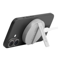 dbramante1928 re-charge - Kabelloses Ladegerät - mit Ständer, mit Qi2 - ALU - 25 Watt - 2 A (magnetisch)