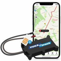 YUKAtrack easyWire GPS, Universal, GPS-Tracker, Schwarz, Wasserdicht, Single SIM, IP65