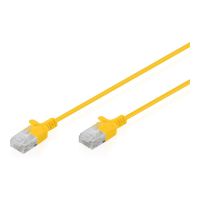 DIGITUS CAT 6 U-UTP Slim Patchkabel, 1,5 m, Gelb