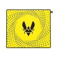 Cherry XTRFY GP5 Vitality Yellow, Schwarz, Gelb, Abbildung, Polyester, Gummi, Anti-Rutsch-Basis, Gaming-Mauspad