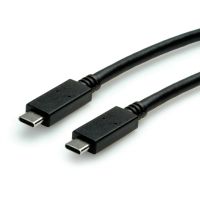 VALUE 11.99.9057, 0,5 m, USB C, USB C, USB 3.2 Gen 2 (3.1 Gen 2), 10 Gbit/s, Schwarz