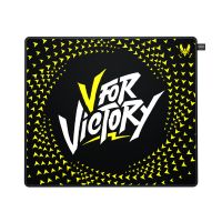 Cherry XTRFY GP5 Vitality Black, Schwarz, Weiß, Gelb, Abbildung, Polyester, Gummi, Anti-Rutsch-Basis, Gaming-Mauspad