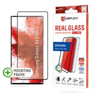 E.V.I. Displex Panzerglas + Case für Samsung Galaxy S23 Ultra, Eco-Montagerahmen, Full Cover, Samsung, Galaxy S23 Ultra, Trockene Anwendung, Schlagfest, Kratzresistent, Staubresistent, Transparent, 1 Stück(e)