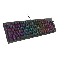 natec GENESIS NKG-2179, Kabelgebunden, USB, Mechanischer Switch, QWERTZ, RGB-LED, Schwarz