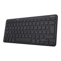 Trust Lyra - Tastatur - kompakt - kabellos - USB, Bluetooth, 2.4 GHz