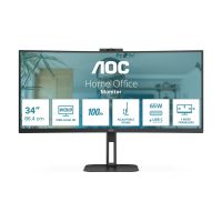 AOC Value-line CU34V5C/BK - V5 series - LED-Monitor - gebogen - 86.4 cm (34")