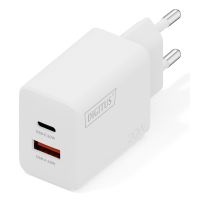 DIGITUS USB Charger 20W 1x USB-C USB-A Ladegerät 20W