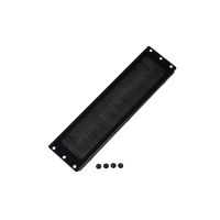 Rockstable Blende für Kabeldurchführung mit Bürstendichtung, Kabelmanagementtafel, Schwarz, 276 mm, 73 mm, 10 mm, 180 g