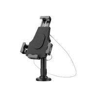 Manhattan iPad & Tablet Desk Stand, Lockable, Wall Mountable, Secure Anti-Theft, 7.9" to 10.5" tablets, 360° Rotation, +/- 70° Tilt, 330° Swivel, Black, Lifetime Warranty, Retail Boxed