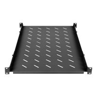 Intellinet Rack - Regal - 19" variable Schienen, feste Montage - Schwarz, RAL 9004 - 1U - 48.3 cm (19")