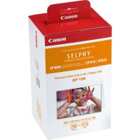 Canon RP-108 Farbtinte + 100 x 148 mm Papier, 108 Blatt, Farbsublimations-Tinte, Value pack