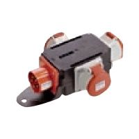 Bachmann CEE adapter - Stromverteilungseinheit - Wechselstrom 400 V - Ausgangsanschlüsse: 3 (3 x Stromversorgung)