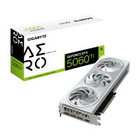 Gigabyte GeForce RTX 5060 Ti AERO OC 16G Grafikkarte – 16 GB GDDR7, 128 Bit, PCI-E 5.0, 2647MHz Kernfrequenz, 3 x DisplayPort, 1 x HDMI, GV-N506TAERO OC-16GD, GeForce RTX 5060 Ti, 16 GB, GDDR7, 128 Bit, 7680 x 4320 Pixel, PCI Express x16 5.0