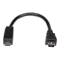 StarTech.com 15 cm Micro USB auf Mini USB-Adapterkabel – Stecker/Buchse - USB-Adapter - Mini-USB, Typ B (W)