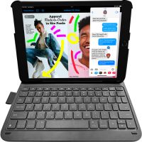 DEQSTER Slim Pro Keyboard 10.2?, QWERTZ, Deutsch, Mechanischer Switch, Apple, Apple iPad 10.2" (7./8./9. Gen.), Grau