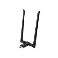LevelOne WUA-1810E, Kabellos, USB, WLAN, Wi-Fi 5 (802.11ac), 867 Mbit/s, Schwarz