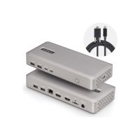 StarTech.com USB4 Docking Station, USB-C 40Gbps, Dual Video HDMI, Up to 2x 4K 60Hz 4:4:4 (RGB)