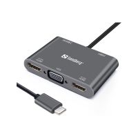 SANDBERG USB-C Dock - Dockingstation - USB-C