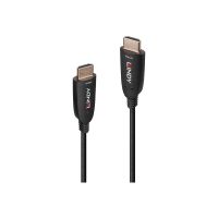 Lindy HDMI-Kabel - HDMI männlich zu HDMI männlich - 100 m - Hybrid Kupfer/Kohlefaser - Schwarz - unterstützt 8K 60 Hz (7680 x 4320)