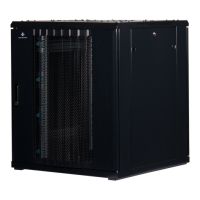 Rockstable 18 HE 19" Serverschrank mit Gitternetztür, Freistehendes Gestell, 18U, 800 kg, Sperrschloss, Ablageschienen, Verstellbare Füße