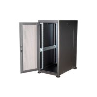 ROLINE Basic - Schrank Netzwerkschrank - perforierte Tür, 600x1000 BxT - RAL 9005, Jet Black - 26U - 48.3 cm (19")