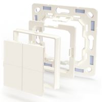 Shelly BLU Wall Switch 4, Tasten, Elfenbein, Kunststoff, Bluetooth Low Energy (BLE), 2400 - 2483.5 MHz, 10 m