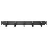 DIGITUS Kabelrangierpanel mit Kabelführungsbügeln für 483 mm (19")-Schränke, 1HE