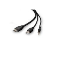 Belkin Secure KVM Combo Cable - Video- / USB- / Audio-Kabel - TAA-konform - USB, Mini-Stecker, HDMI (M)