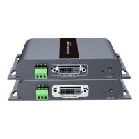 Techly DVI Extender by Cat.5/5e/6 cable up to 120m HDbitT