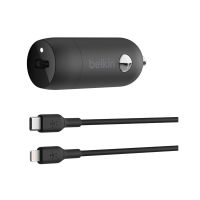 Belkin BoostCharge - Auto-Netzteil - 30 Watt - 3 A - Fast Charge, Power Delivery 3.1 (24 pin USB-C)