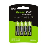Green Cell GR02, Wiederaufladbarer Akku, AA, Nickel-Metallhydrid (NiMH), 1,2 V, 2 Stück(e), 2000 mAh