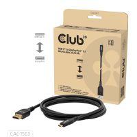 Club 3D CAC-1563 USB-C® to DisplayPort™ 2.1 DP54 Bi-Directional Cable 8K120Hz 2m / 6.6ft, 2 m, DisplayPort, Männlich, Männlich, 4 g, 45 g