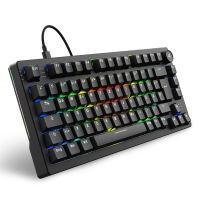 Sharkoon SGK25, 75%, Kabelgebunden, USB, QWERTZ, RGB-LED, Schwarz