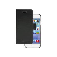 dbramante1928 Lynge - Flip-Hülle für Mobiltelefon - genarbtes Leder - Schwarz - für Apple iPhone 6, 6s, 7, 8, SE (2. Generation)