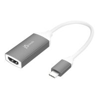 j5create JCA153G - Videoadapter - 24 pin USB-C männlich zu HDMI weiblich - 14.5 cm - unterstützt 4K 60 Hz (3840 x 2160)