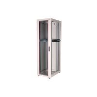 ROLINE Basic - Schrank Netzwerkschrank - Glas Tür, 600x800 BxT - RAL 7035, Hellgrau - 42HE - 48.3 cm (19")