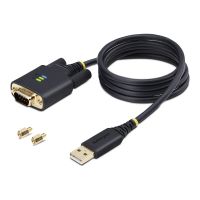 StarTech.com 1m USB auf Seriell Adapter, COM-Retention, FTDI, USB auf DB9 - Kabel USB / seriell - USB (M)
